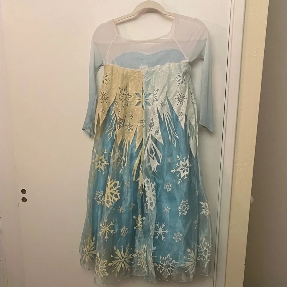 Disney Frozen Blue and Silver Costume Dress Childs size 7/8
